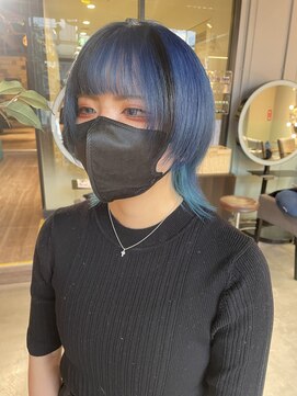 アクトジャパングランドイースト(ACT JAPAN GRAND EAST) ウルフカット+デザインカラー♪