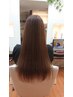 【人気NO,2】（髪質改善質感再生)トリートメント+縮毛矯正ストレート＋カット