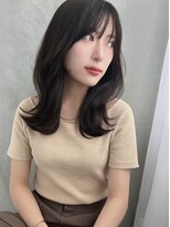 ソヨン 栄2号店(SOYON)&nbsp;ブリーチなしベージュシアカラーオリーブベージュレイヤーカット