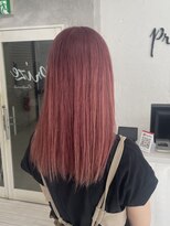 プライズ 表参道原宿店(prize) ピンクカラーハイトーンカラーピーチピンクチェリーカラー