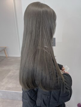 ミュラ(mulah) シアーカラーオリーブグレージュ＊艶髪ストレート透明感カラー