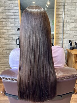 アンドブルー(and BLUE) うるツヤロング×髪質改善トリートメント