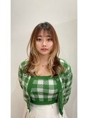レイヤーカット×インナーカラーベージュ/ブリーチ/髪質改善
