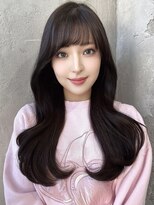 エインアンリー 明治神宮前(AIN.ANLY.)&nbsp;ナチュラルブラウンココアブラウン前髪カットレイヤーカット