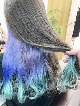 ランプ(Lamp) 白髪ぼかしにも◎バレイヤージュカラー ビフォアー＆アフター