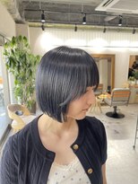 アドア 横浜(ADORE)&nbsp;【ADORE横浜】ネイビーブルー×ミニボブ