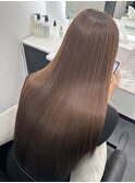 ロングヘアー縮毛矯正髪質改善 赤坂見附