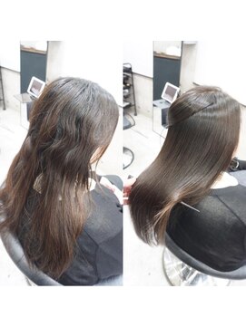 ヘアテリア リュウ 大塚(hair teria ryu) 縮毛矯正/髪質改善縮毛矯正/前髪縮毛矯正/表面ハーフ矯正