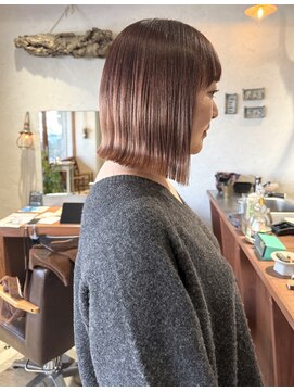 ウツギ(UTSUGI) 結べる切りっぱなしボブ