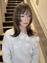 ニューヨークニューヨーク 三宮店(NYNY) デザインカラー/ミディアムウルフ/ウルフカット