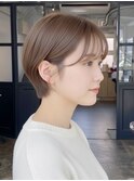 ナチュラルショートヘア/ショートカット/マッシュカット