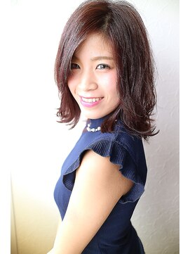 ヘアーサロンブランコ(hair salon blanco) ベリーピンク×ミルクデジタルパーマ☆