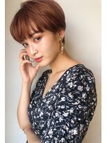 レセ 南柏店(Laissez)&nbsp;ピンクブラウン　ベリーショートスタイル　抜け感【レセ南柏店】