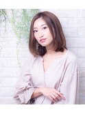 インナーカラーオリーブアッシュショコラベージュくせ毛カット