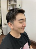 爽やかツーブロショート