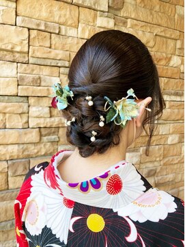 エノモト(ENOMOTO) 袴お着付け＆ヘアアレンジ　グレージュカラー