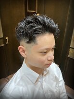 ヒロギンザバーバーショップ 大宮店(HIRO GINZA BARBER SHOP)&nbsp;オールバック　パーマ　スキンフェード