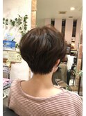 大人可愛いショートスタイル×【グレイカバー】透け感ベージュ