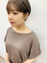 ノク 渋谷(nok)&nbsp;くすみベージュ×耳掛けマッシュショート