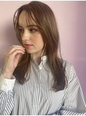 大人っぽセミロングヘア