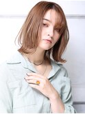 大人可愛い小顔美髪ツヤ髪薄めバングショコラアッシュA7