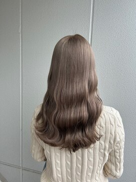 ガリカ シーム(Gallica/SEAM) 【桑原雪音】大人ガーリー艶髪ハイトーンベージュ/ウェーブヘア