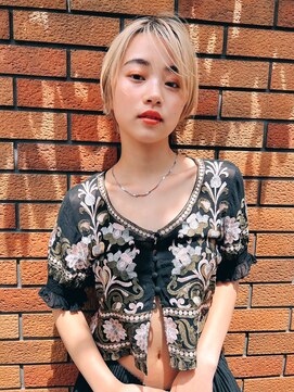 スティーロ 渋谷(Steelo) Steelo  大人ハンサムショート×ブロンドベージュ