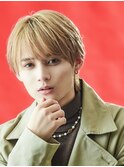 韓国ヘアカルマパーマカルマバングセンターパート黒髪ウルフ
