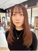 Y2Kレイヤー、韓国スタイルワンホンヘアーサイドバングおくれげ