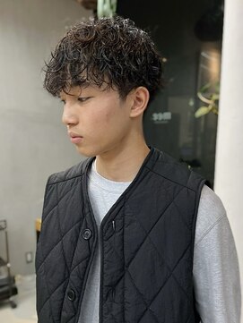 ミィ 表参道(mee.) ウルフ/アッシュブラック/カルマパーマ/ベリーショート/表参道