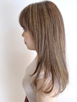 髪に優しいカラー&新登場！髪質改善色もちカラーでしっかり染めて,うねりやひろがりを抑え髪をやわらかく☆