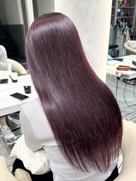 ロンドネートゥル 新潟(Lond naitre) 新潟／万代　Yukiyo 髪質改善縮毛矯正パープルカラー