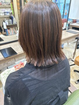 ハナビ(Hanabi) 外はねミディアム/スタイリスト　真也