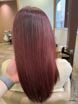 インビテーション 名古屋(invitation) 【ブリーチなし】ピンクカラー