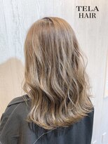 テーラヘアー 稲毛店(TELA HAIR)&nbsp;波巻きウェーブMIXスパイラル×シルバーアッシュ♪【稲毛】