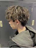 ラウンドマッシュ/ツイストスパイラルパーマ/マッシュウルフ