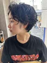 アトモスサニーテラス(Atmos sunny terrace)&nbsp;抜け感パーマ ×  ハンサムショート　フェザーショート