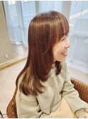 小顔効果バッチリ☆レイヤースタイル