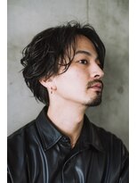 オルト(Altn)&nbsp;大人の波巻きスパイラルパーマミディアムロングメンズカットヘア