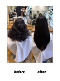パーマ戻し/パーマお直し/パーマ落とし/ストレートヘア