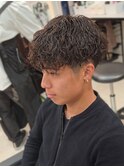 波巻きパーマ/波打ちパーマ/マッシュパーマ