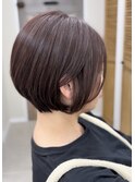 ハイライト×ひし形ショートボブ