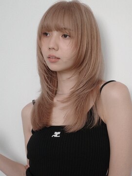 サンクマーケット 渋谷(cinq MARKET) 初めてのダブルカラーに人気のミルクティーベージュカラー