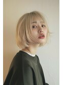 ボブ/ブロンド/似合わせ/トリートメント/【lana hair新宿】