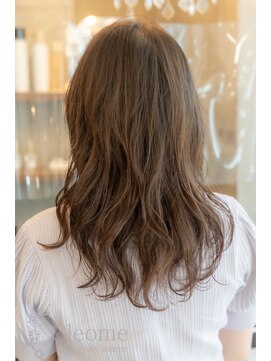 クレオメ バイ スーリール 五反田店(cleome by sourire) ♪オリーブグレー大人ガーリーココアベージュ小顔レイヤー前髪