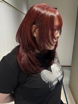 エイム ディクト ヘアー プロデュース(ame D.C.T HAIR PRODUCE) ザクザクウルフレイヤー×暖色カラー