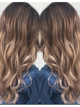 ディバイス カラーアンドエクステ(Device) 【Device】透明感ローブラウン＋シールエクステ