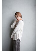 ペスカ 清田店(pesca)&nbsp;大人かわいい丸みのある小顔ショートボブ　20代 30代 40代