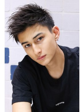 ネイビー(NAVY) メンズカット ショート ソフトモヒカン 社会人 スーツ 短髪