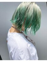 サロンドミルク 原宿(salon de MiLK)&nbsp;ペールグリーン×ボブ